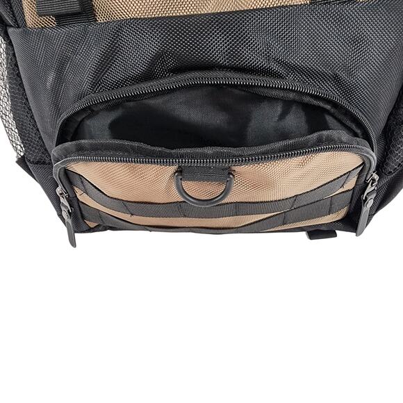 NRA Computer Backpack Laptop Bag Tactical Military Polyester Pack Khaki Brown - Picture 4 of 12